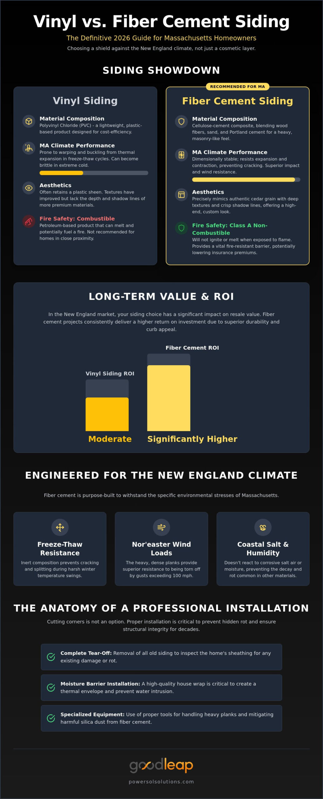 Vinyl vs. Fiber Cement Siding MA: The 2026 Homeowner’s Comparison Guide